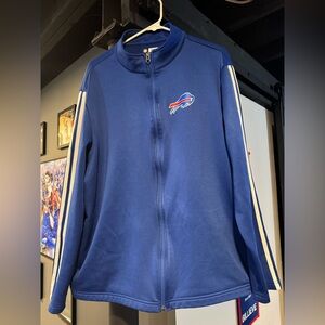 Men’s NFL Buffalo Bills Blue Zip-Up Jacket with Logo size XL
